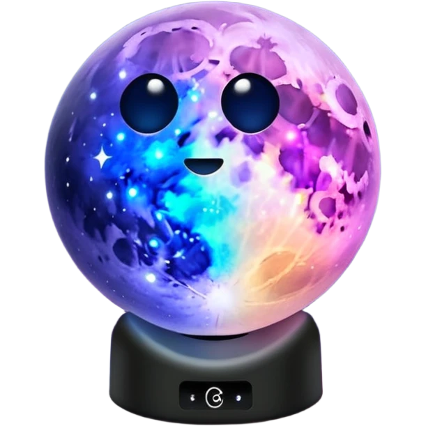 Nightlight GalaxyMoon Lamp emoji