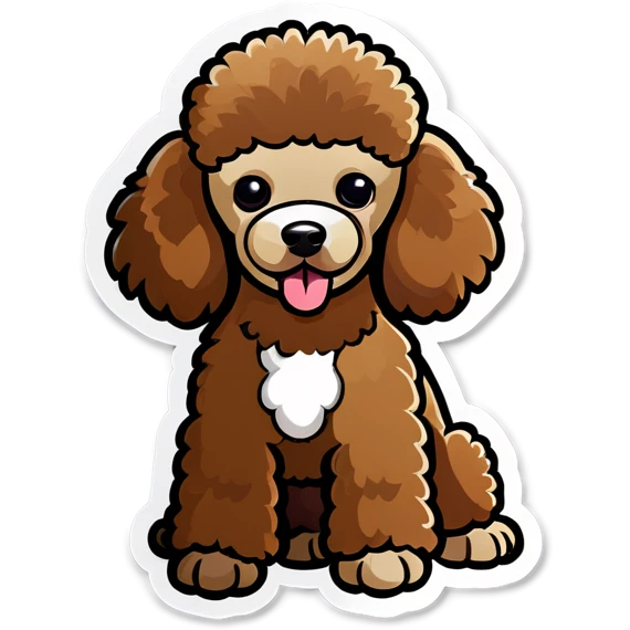 Brown Poodle emoji