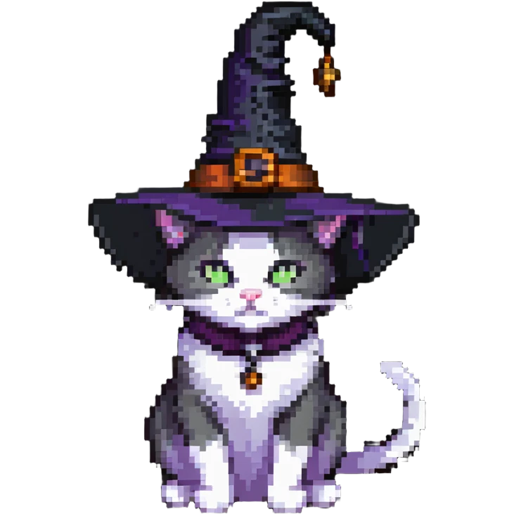 Witch cat emoji