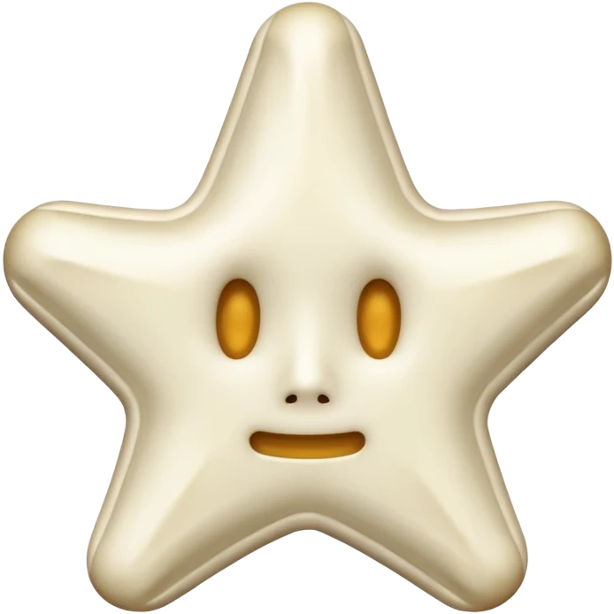 starshape made of bone. no face . no outer ridge emoji