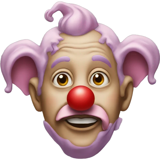 Clown with pig nose emoji