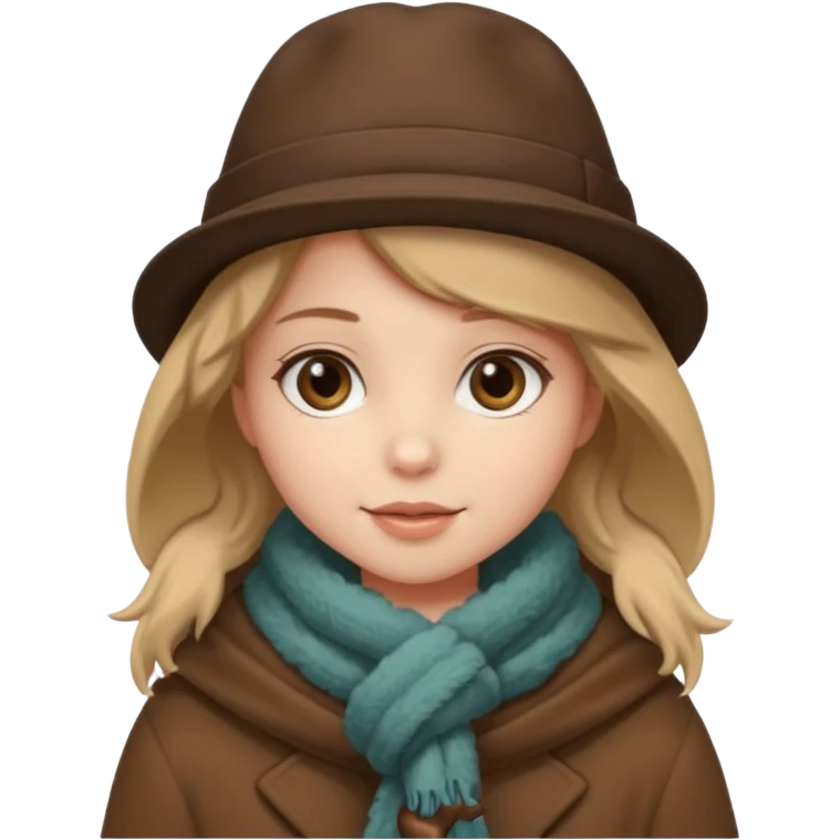 Cute winter clothes Nice brown things emoji