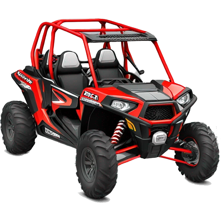 Polaris rzr xp 1000 4 seater in red emoji
