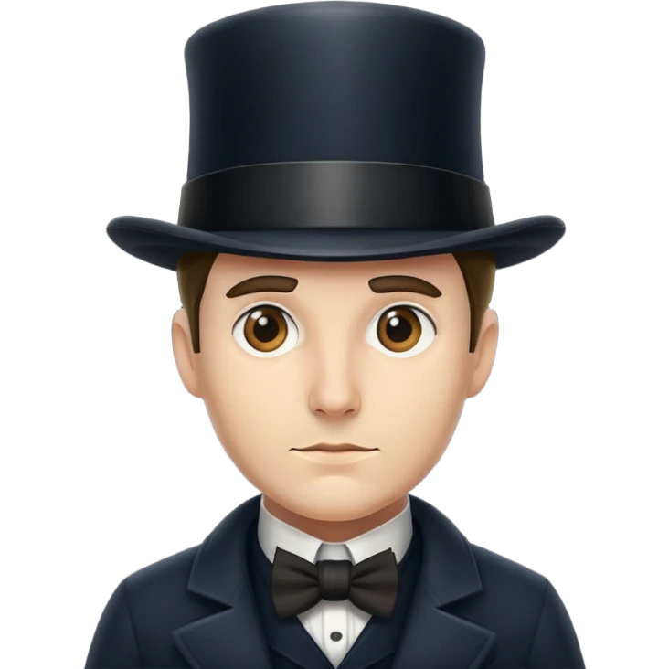 Detective with a tophat emoji