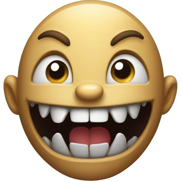 sharp teeth in shadows emoji