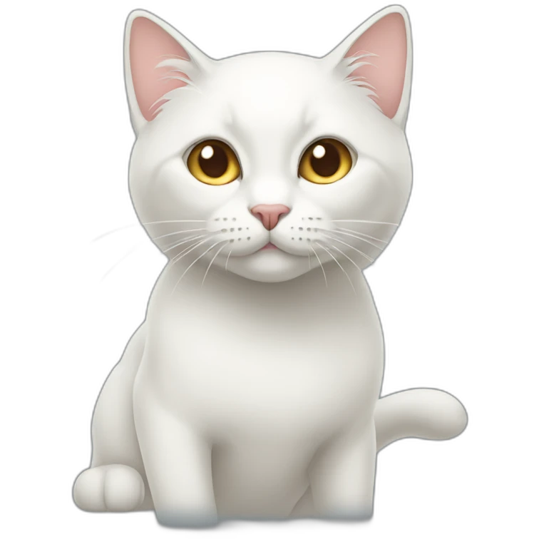 白色猫 emoji