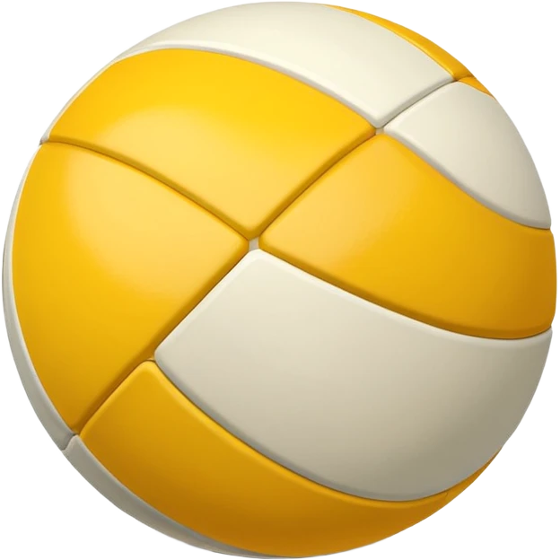 yellow and white striped ball, with shadow emoji
