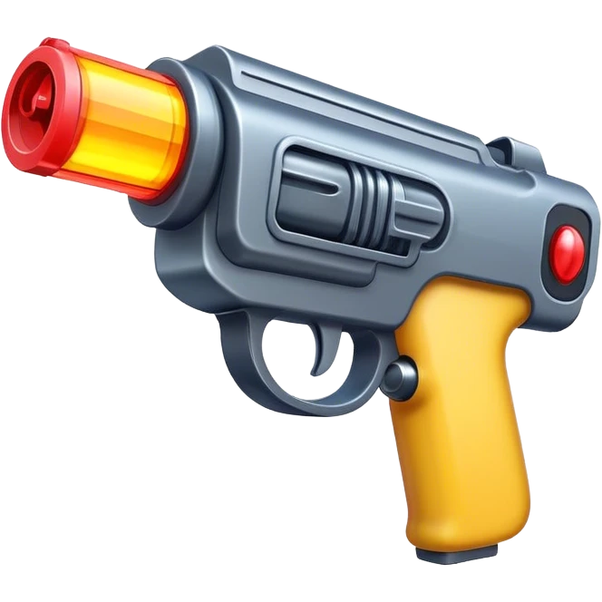 Toy laser gun ￼ emoji