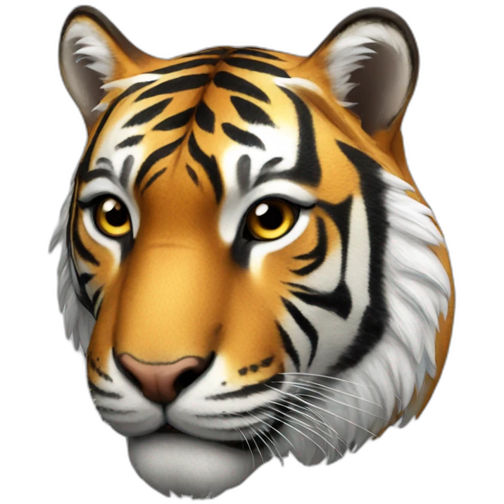 Tiger in horse emoji