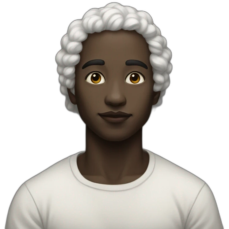 painting human white and black emoji