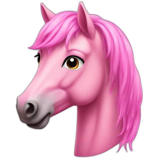 Pink horse emoji