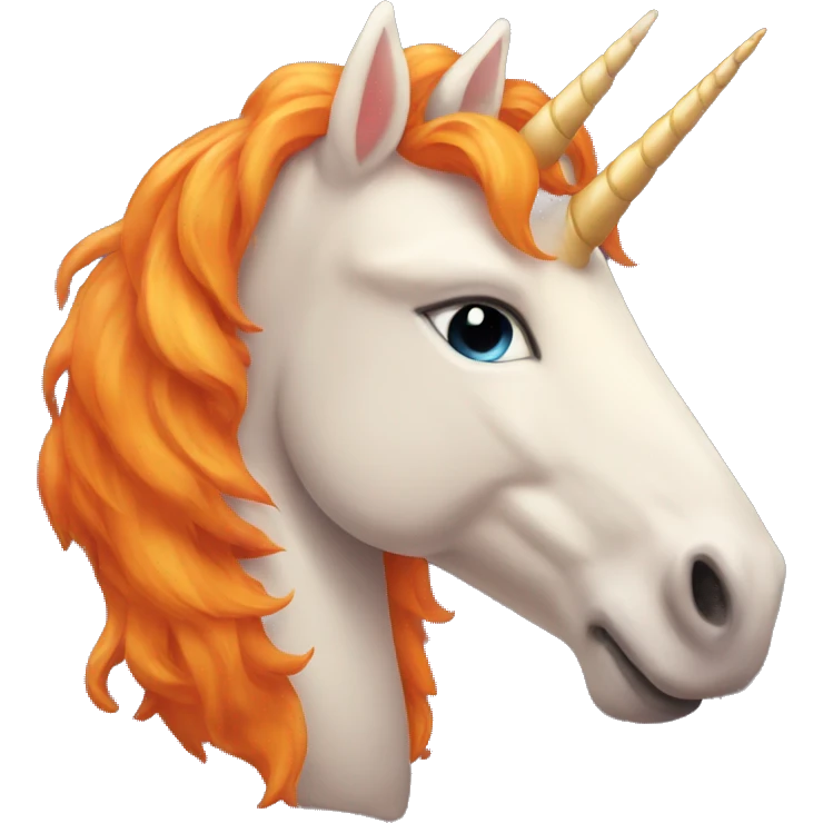 Orange Unicorn emoji