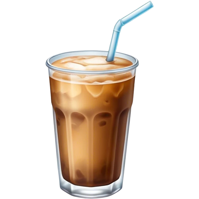 Iced coffee in glass emoji