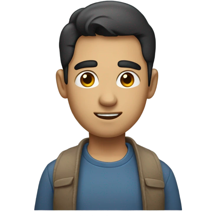Man looking over his shoulder  emoji