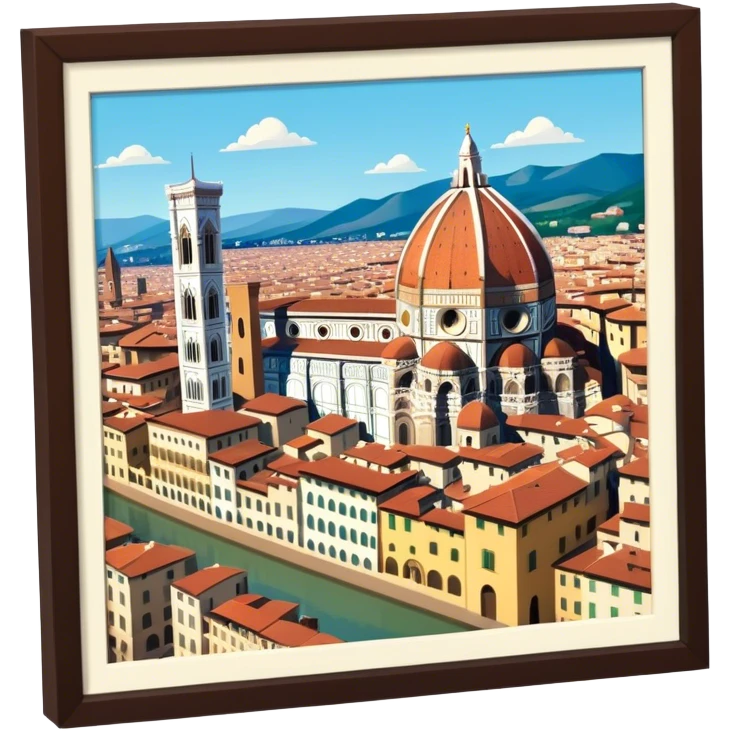florence italy isometric emoji
