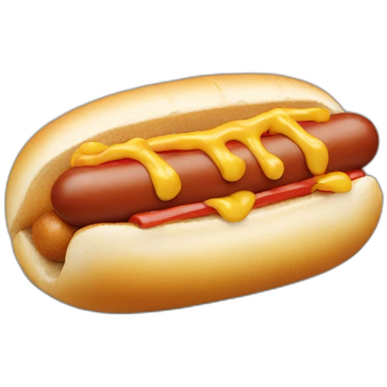 cat eating a hotdog emoji