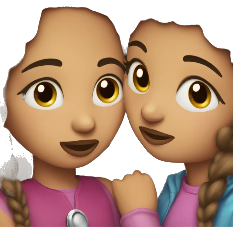 girl kisses girl emoji