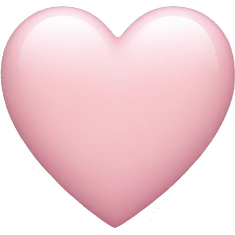 light pink heart emoji
