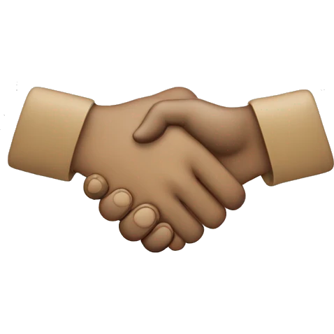handshake upwards emoji