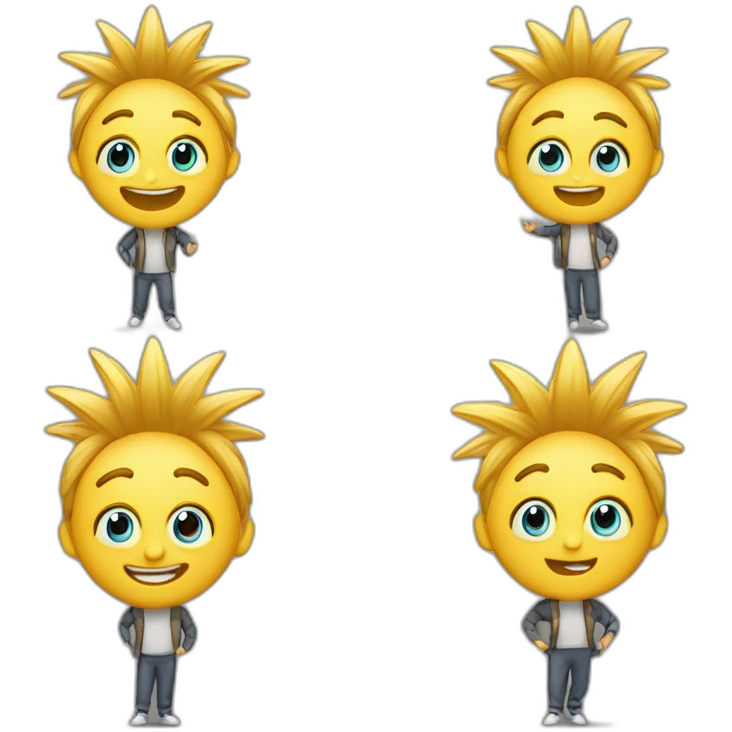 Create a lively and expressive emote with eyes filled with excitement, surrounded by a dynamic starburst. Convey high engagement and enthusiasm. Keep the style clean, simple, and recognizable emoji