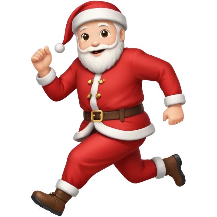 Santa running emoji