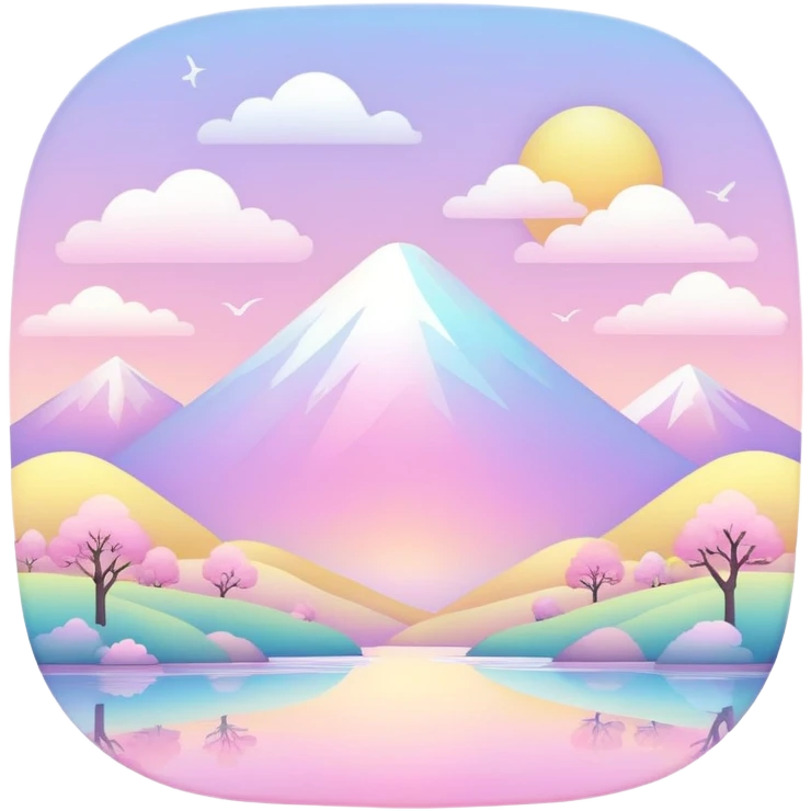  Pastel-white-yellow-pink-Iridescent-aesthetic-scenic-scenery-Decoration emoji