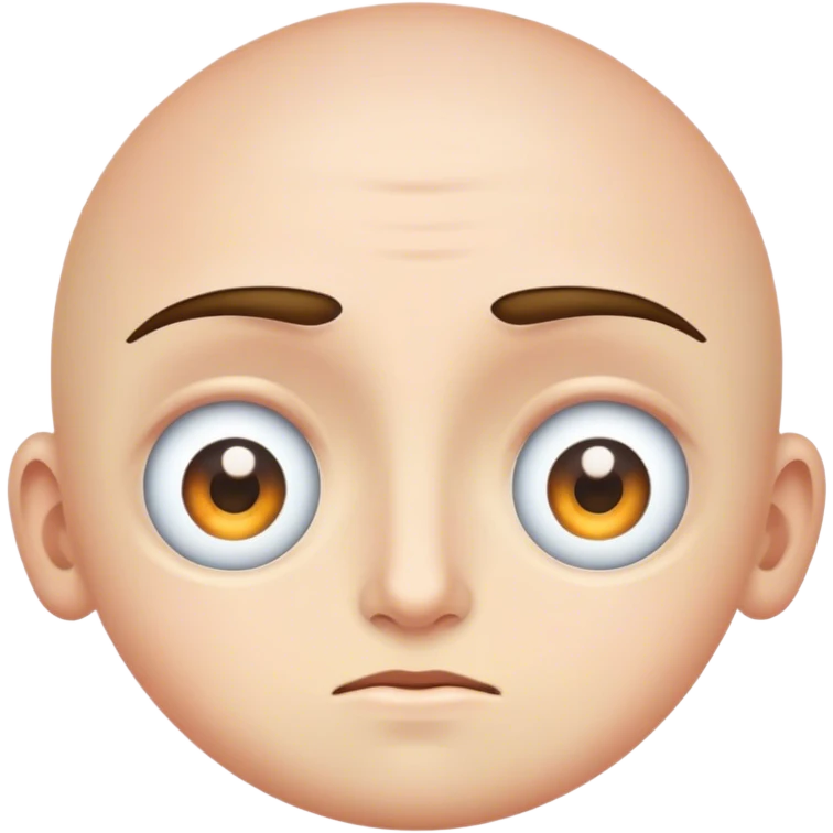 Three eyes and no chin  emoji