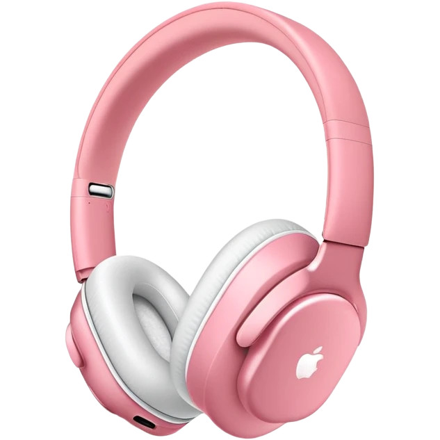 pink Apple AirPods Max headphones emoji
