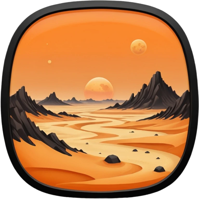 sci fi sand planet emoji