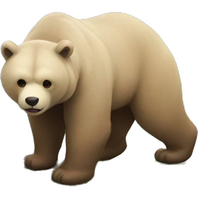Oso con paisaje emoji