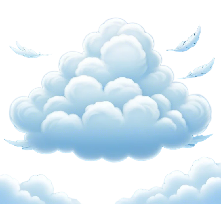 Cinematic Realistic Cirrus Emoji, High and wispy, with thin, delicate clouds stretching across the sky like brush strokes of white. The light, feathery clouds suggest clear weather and distant horizons, evoking a sense of tranquility. Soft glowing outline, capturing the essence of serene skies and airy beauty in a graceful cirrus cloud! emoji