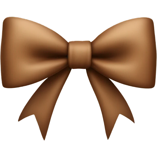 Brown bow emoji