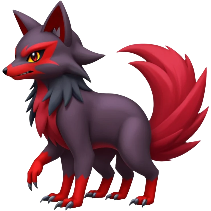 Noibat-Litten-Zoroark-Fakémon-hybrid-creature (full body)  emoji