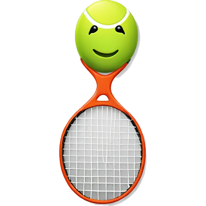 tennis racket, high quality emoji