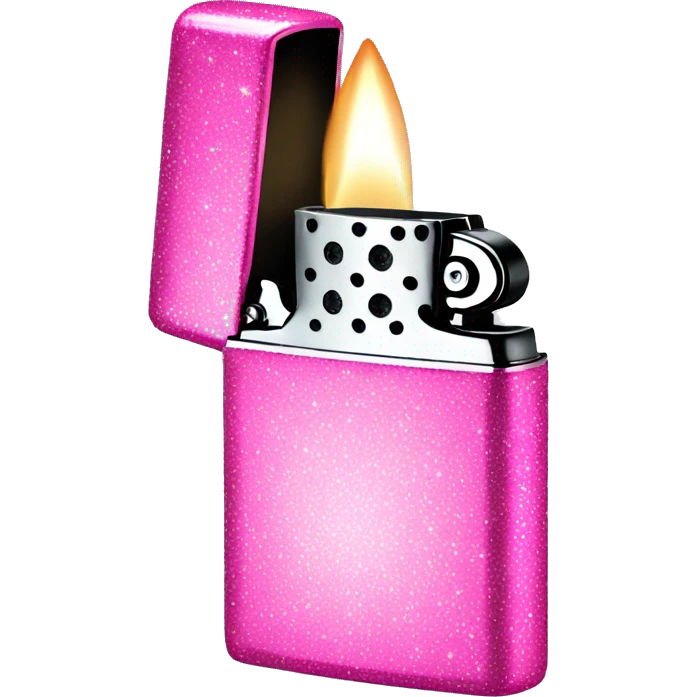 pink sparkly lighter  emoji