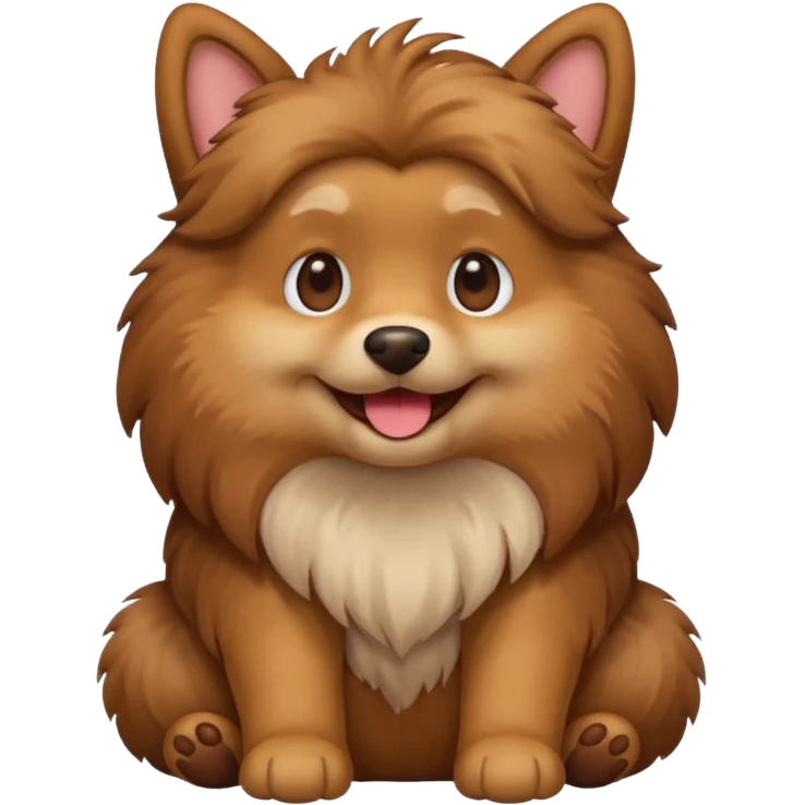 create a dog sitting emoji emoji