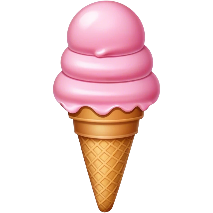 Ice cream pink  emoji