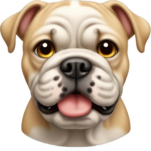beige Bulldog emoji