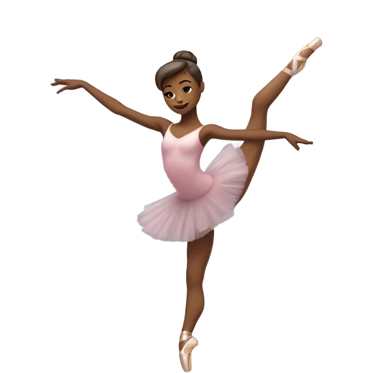 A ballerina showing off her talented reverse back emoji