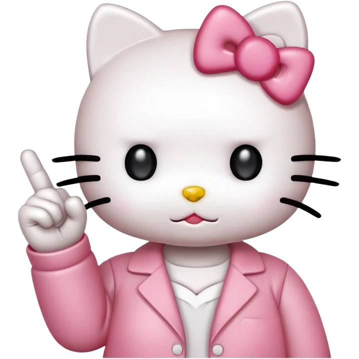 hello kitty middle fingers  emoji