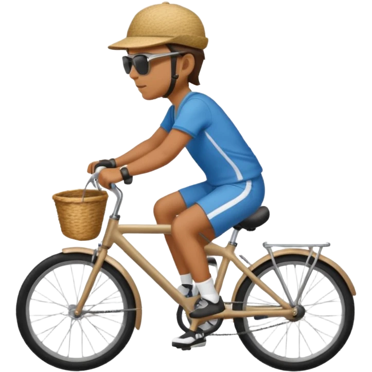 tourist riding a bike emoji
