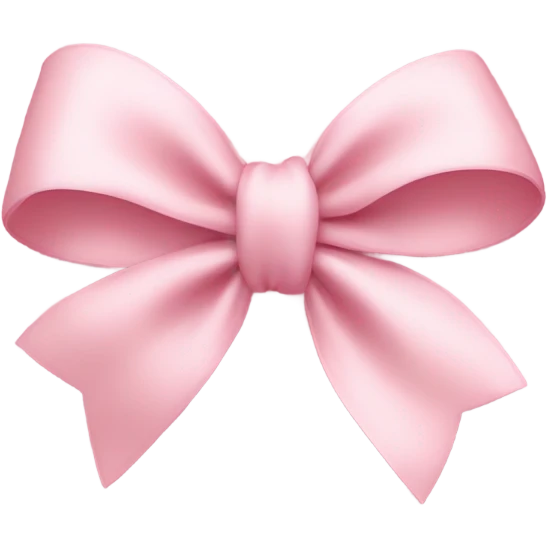 light pink bow on light pink bow emoji