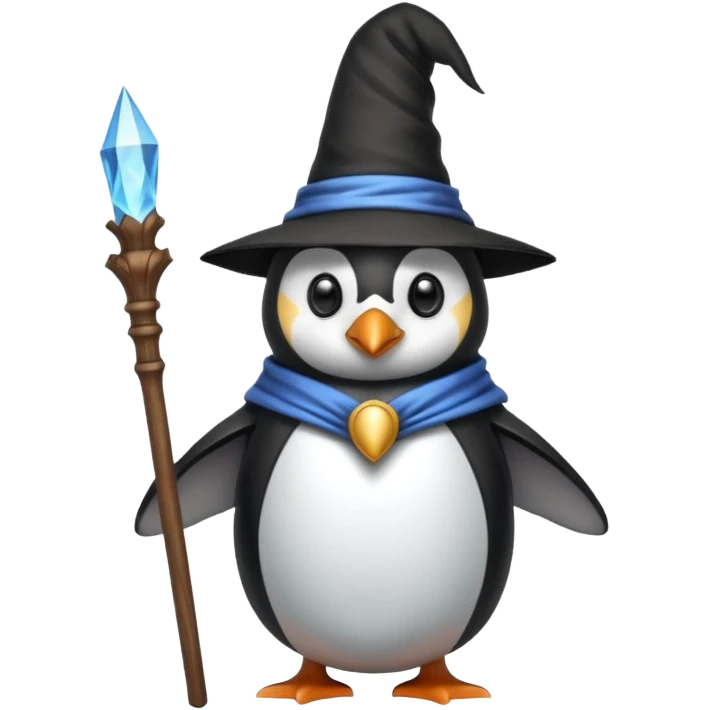 Penguin Wizard emoji