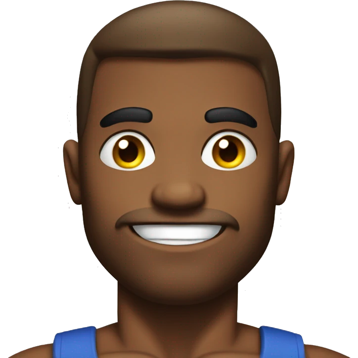 Smart face bodybuilder  emoji