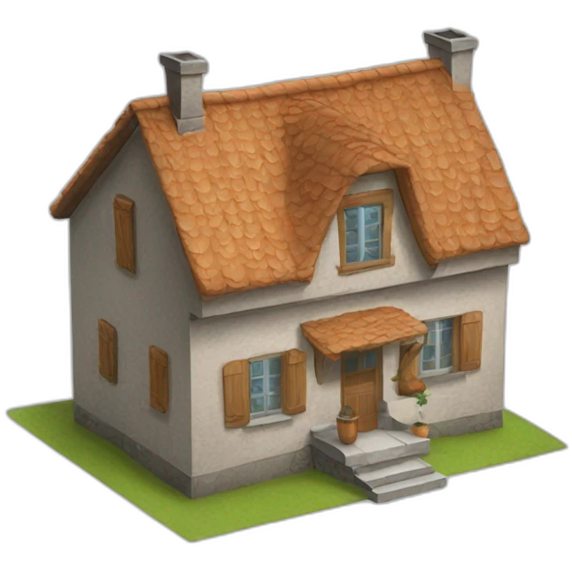 Maison sans toit emoji