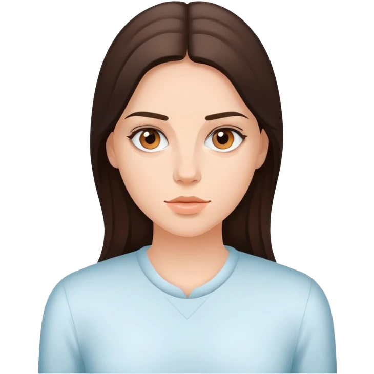 Young brunette on Adderall emoji