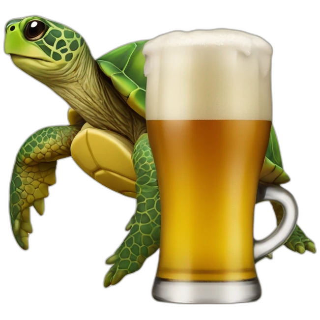 Tortue bière emoji