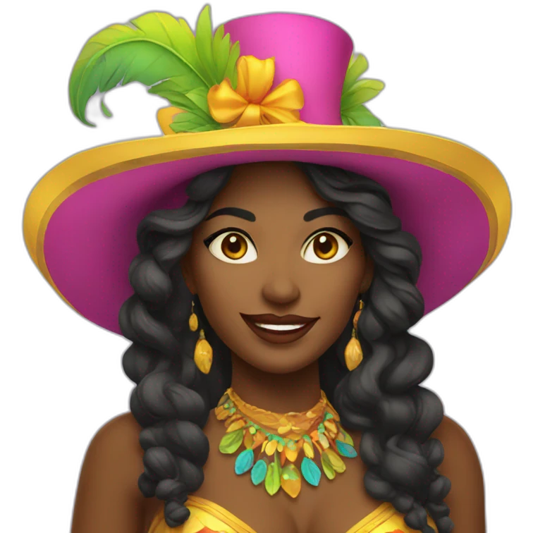carnaval woman emoji