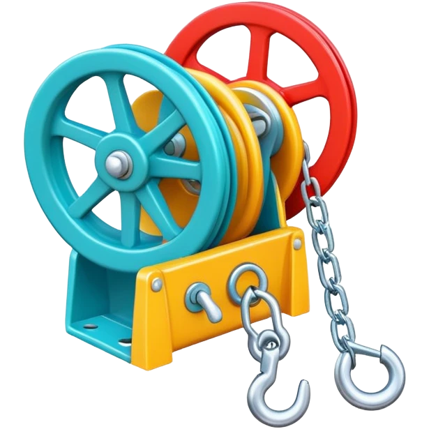 Minimalistic whimsical winch  emoji