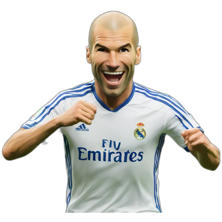 Zinedine Zidane champions goal emoji